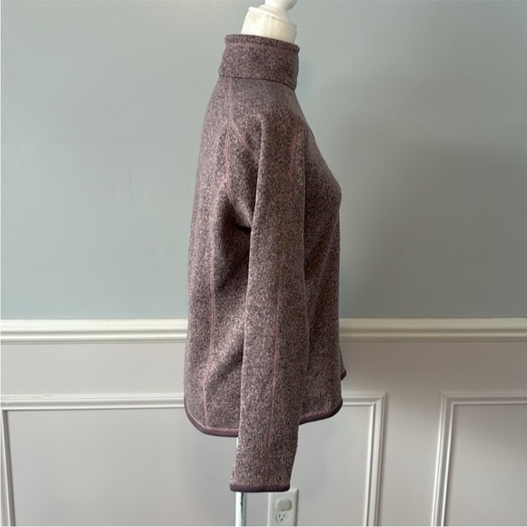 Women's Purple Quarter-Zip Sweater - Picture 11 of 14